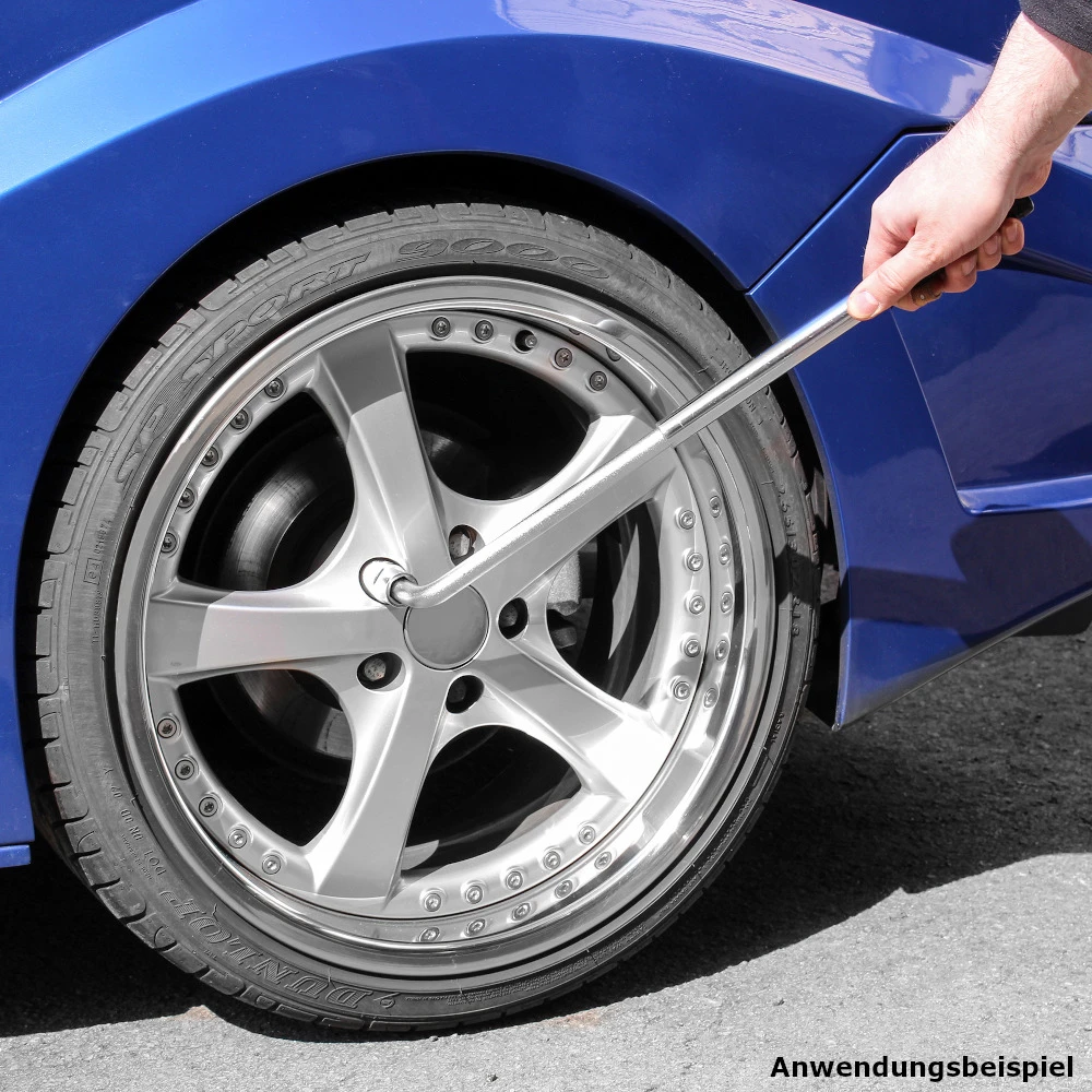 Radmutterschlüssel Mit Teleskopstab Und Einsätze 8 Radmutterschlüssel Mit Teleskopstab Und Einsätze – Bild 6