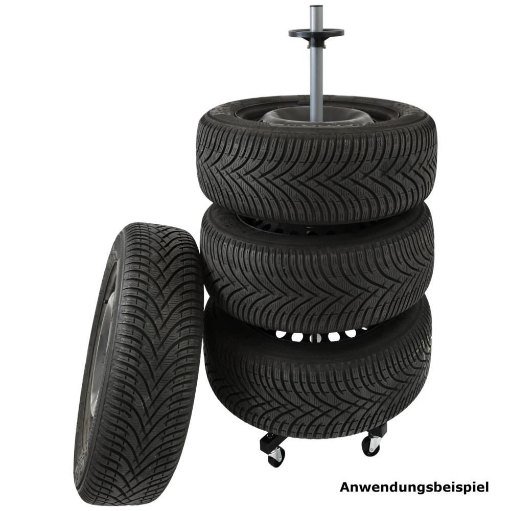 Felgen- Und Reifenhalter Auf Rollen, Tragfähigkeit 100 Kg 4 Felgen- Und Reifenhalter Auf Rollen, Tragfähigkeit 100 Kg – Bild 3