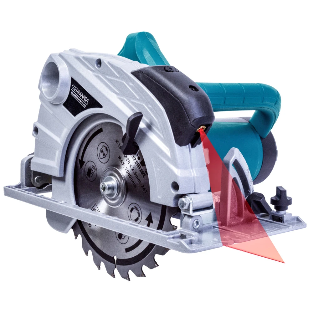 GERMANIA® Handkreissäge 1400 Watt Mit Linienlaser 3 GERMANIA® Handkreissäge 1400 Watt Mit Linienlaser
