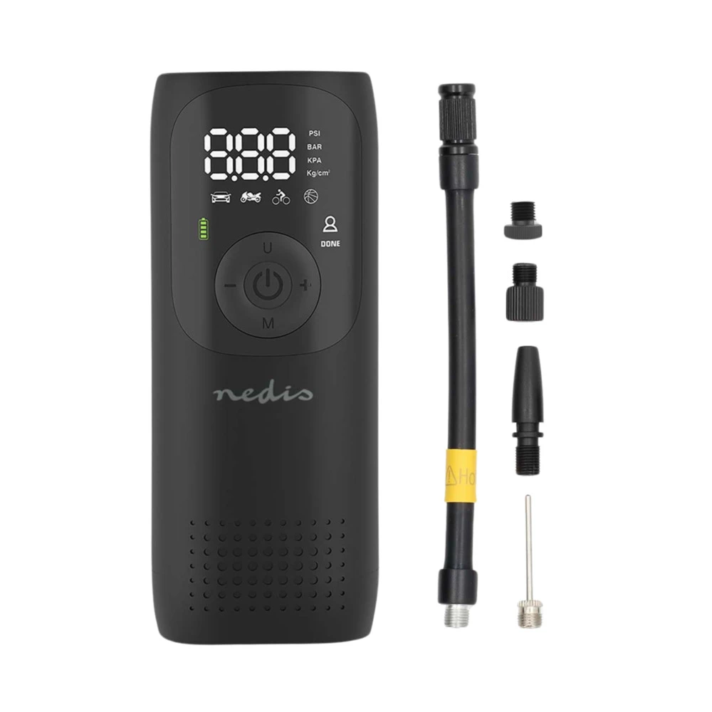 Nedis Luftkompressor Für Fahrrad, Auto, Motorrad - B-Ware 4 Nedis Luftkompressor Für Fahrrad, Auto, Motorrad - B-Ware – Bild 2
