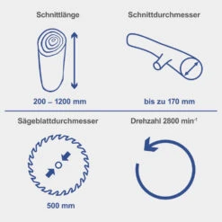 Scheppach Wippkreissäge HS520 2600 Watt - 230V -Werkzeuge Verkäufe 1121704 1