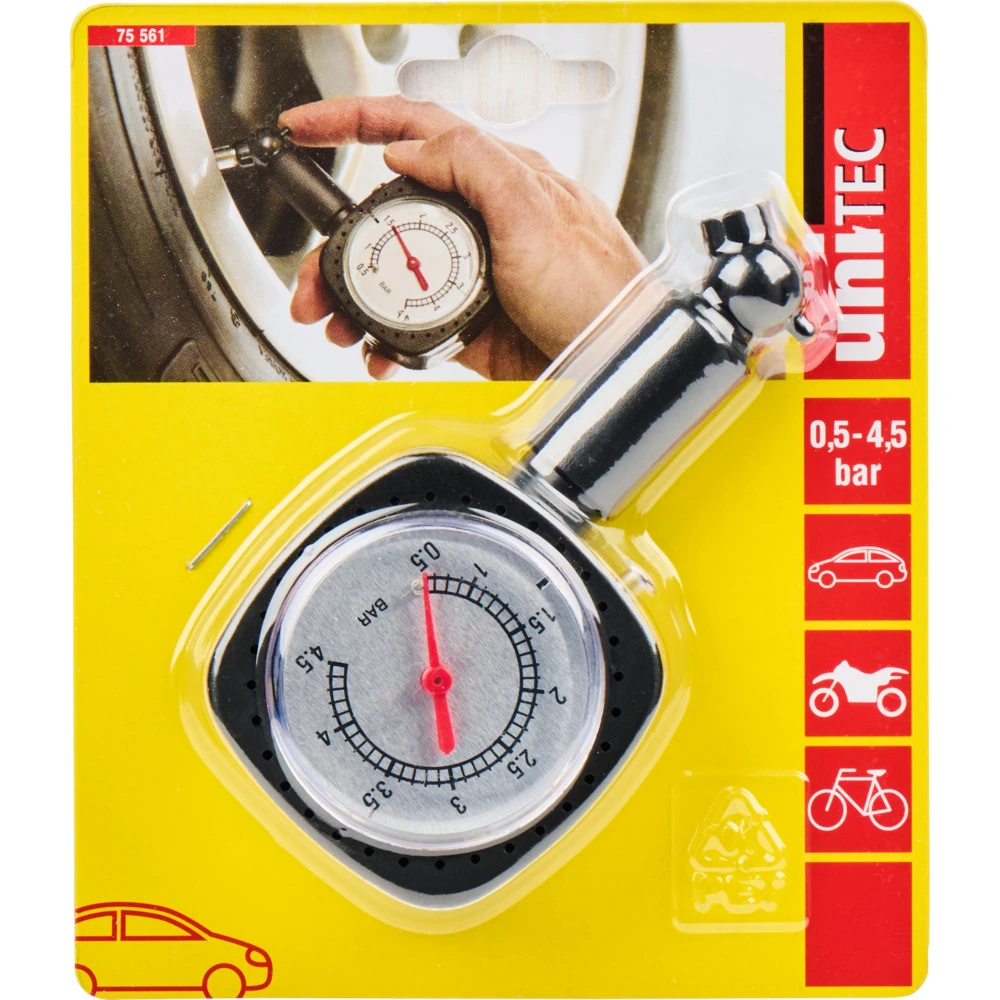 UNITEC® Reifendruckprüfer 4,5 Bar 4 UNITEC® Reifendruckprüfer 4,5 Bar – Bild 2