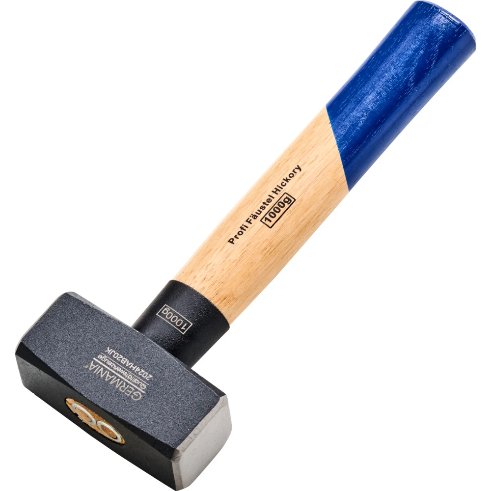 GERMANIA® Profi Fäustel 1000g Hickory Holzstiel 4 GERMANIA® Profi Fäustel 1000g Hickory Holzstiel – Bild 2