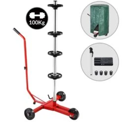 Monzana® Felgenbaum Alu Fahrbar 80 X 59 X 120 Cm