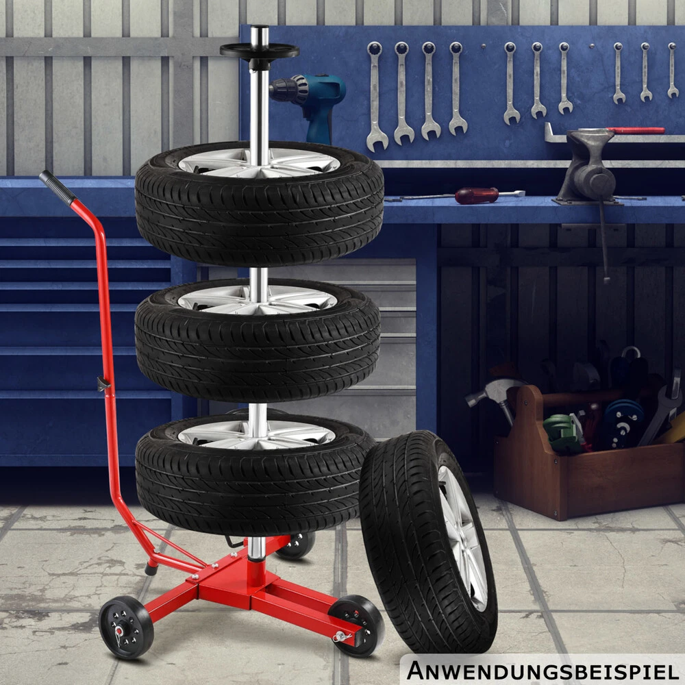 Monzana® Felgenbaum Alu Fahrbar 80 X 59 X 120 Cm 12 Monzana® Felgenbaum Alu Fahrbar 80 X 59 X 120 Cm – Bild 10