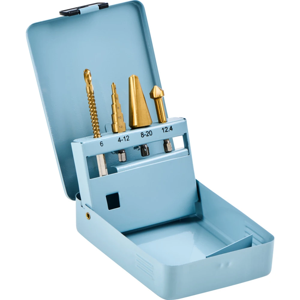 HSS Bohrer Universalbohrer Set Titan Nitrid Beschichtet 5 HSS Bohrer Universalbohrer Set Titan Nitrid Beschichtet – Bild 3