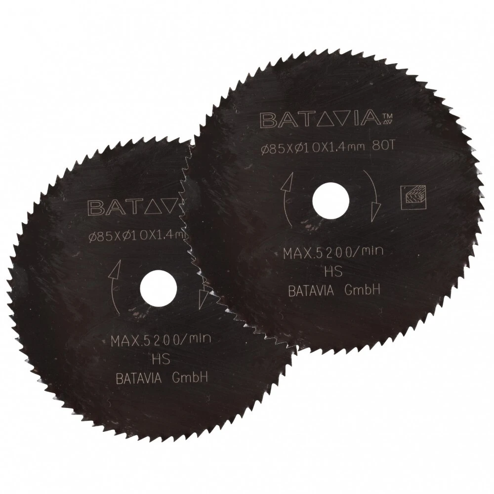 Batavia HSS Sägeblätter 2 Stück 85 X 10 Mm 80 Zähne Für Maxx Saw Sägen 3 Batavia HSS Sägeblätter 2 Stück 85 X 10 Mm 80 Zähne Für Maxx Saw Sägen