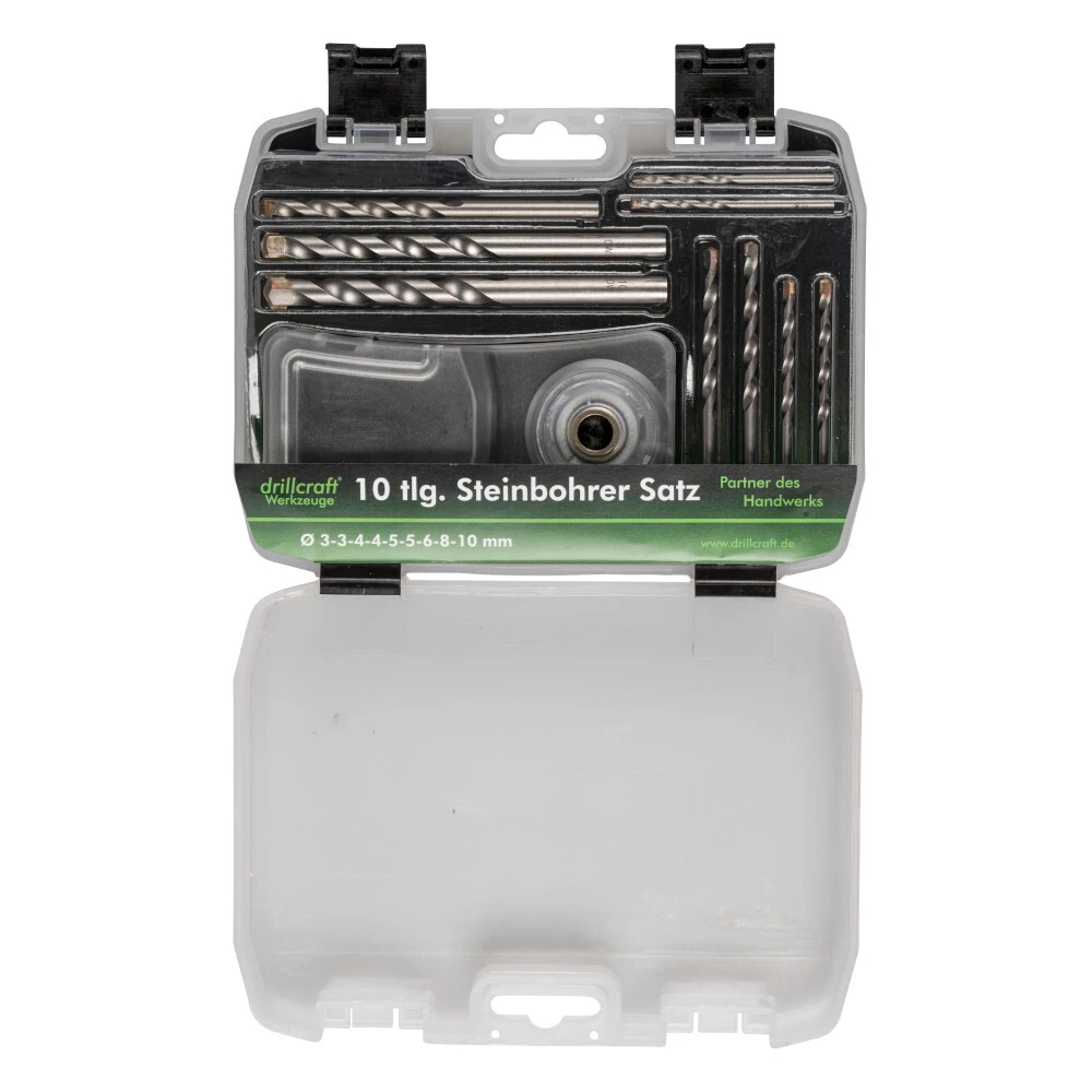 Steinbohrersatz 10-teilig, 3-10 Mm, Mit Bohrstaubfänger 5 Steinbohrersatz 10-teilig, 3-10 Mm, Mit Bohrstaubfänger – Bild 3