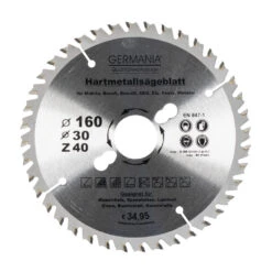 GERMANIA® HM Multifunktionssägeblatt Ø 160 Mm Mit 40 Zähnen