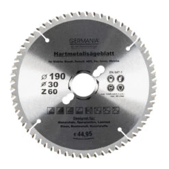 GERMANIA® HM Multifunktionssägeblatt Ø 190 Mm Mit 60 Zähnen