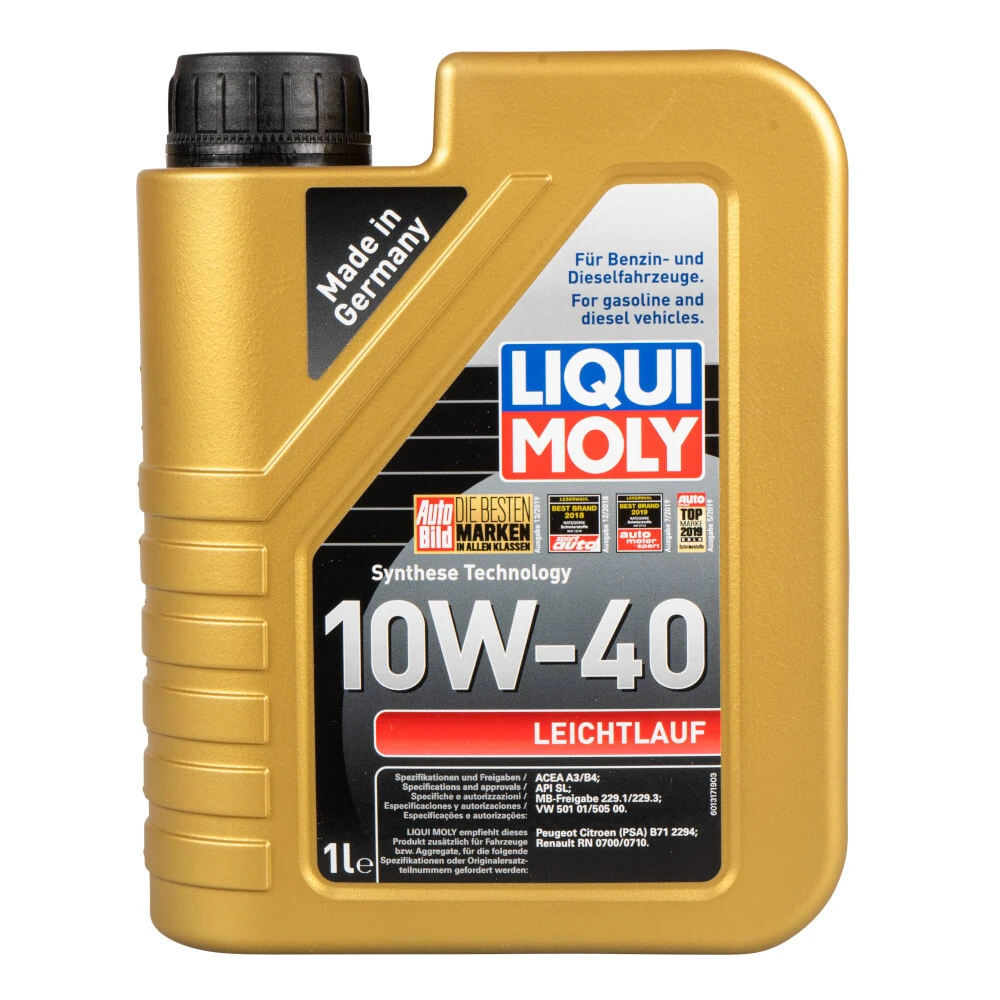 LIQUI MOLY 1 Liter Leichtlauf SAE 10W-40 Für Otto- Und Dieselmotoren 3 LIQUI MOLY 1 Liter Leichtlauf SAE 10W-40 Für Otto- Und Dieselmotoren