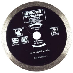 Diamanttrennscheibe Mini 80 X 10 Mm