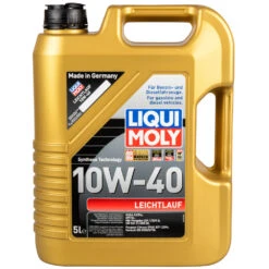 LIQUI MOLY 5 Liter Leichtlauf MotorenölSAE 10W-40 Für Otto- Und Dieselmotoren